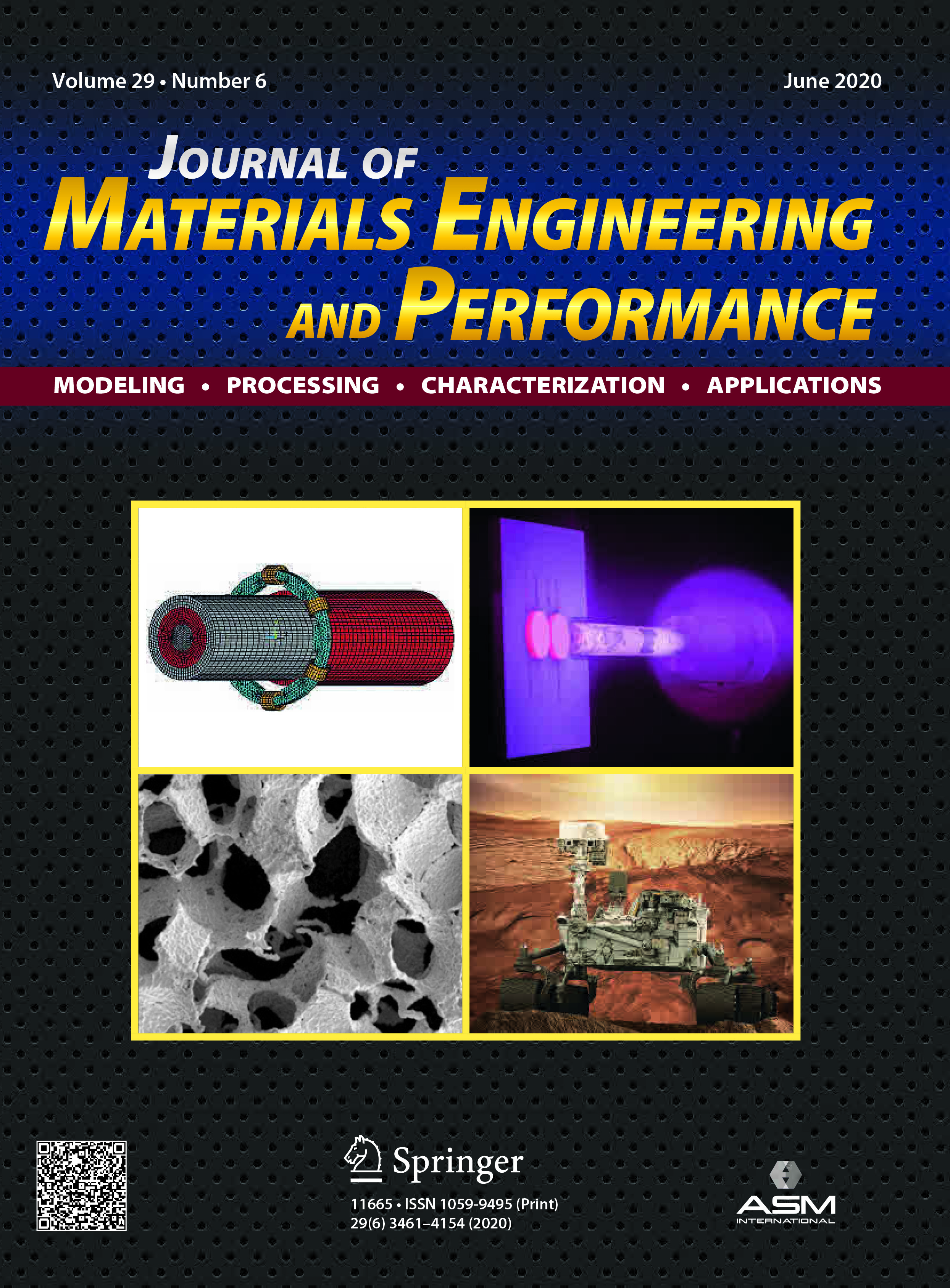 Journal of Materials Engineering and Performance cover